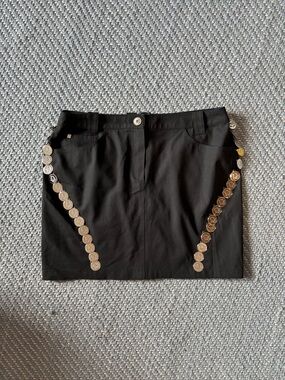 Christian Dior S/S 2004 by John Galliano Medallion Coin Skirt FR 36